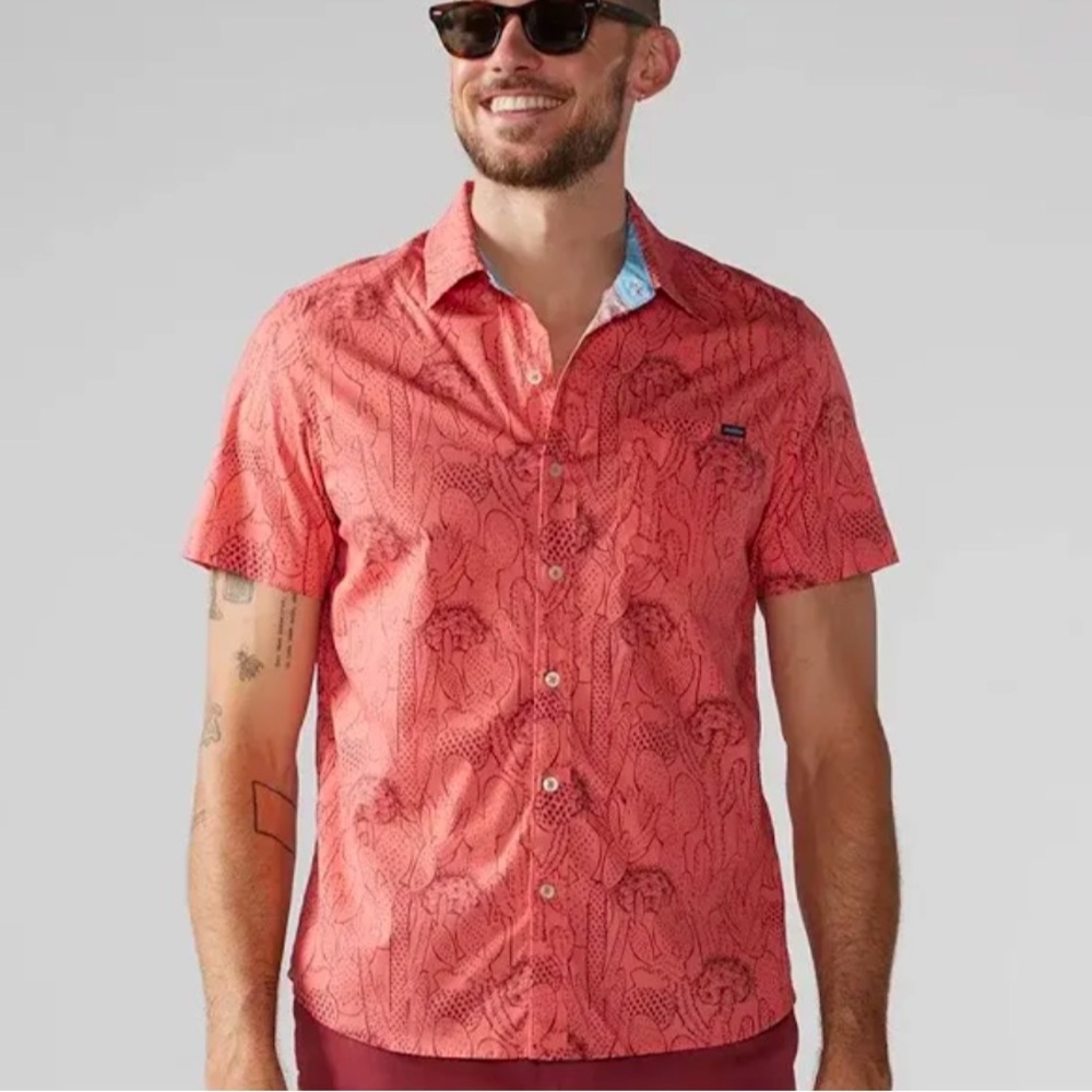 Chubbies The Sunset Friday Shirt‎ Prickly Cactus